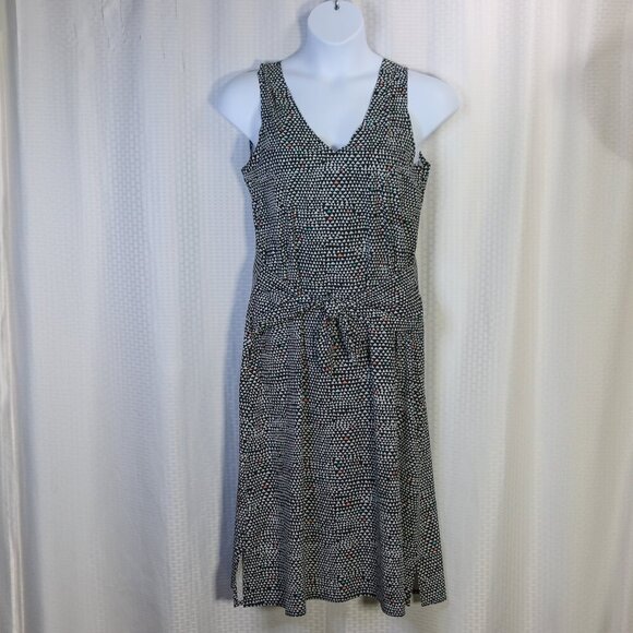Title Nine size M stretch navy white nimbelene tiny triangle active - summer dre - Picture 1 of 14